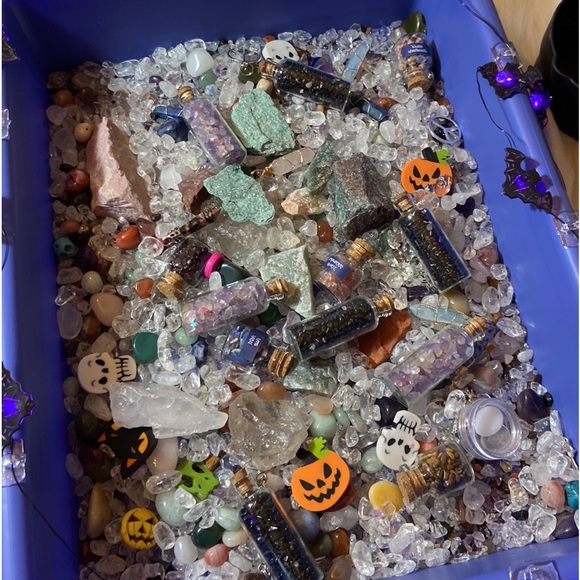 Crystal orbs LAST set ✅ smokey + citrine 15mm-18mm 🆓 + Mini scoop 2025 - Picture 4 of 4